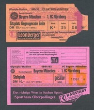 FC Bayern München - 1. FC Nürnberg Club ---  2x Ticket Bundesliga 2