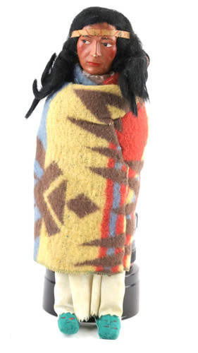 Vintage indianer skookum puppe - indianer,