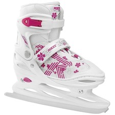 Roces Jokey Ice 3.0 Kinder-Schlittschuhe Eislaufschuhe Mitwachsend Weiß/Pink