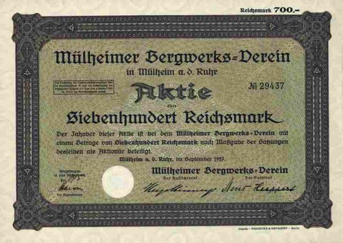 Mülheimer bergwerks verein - mülheimer,