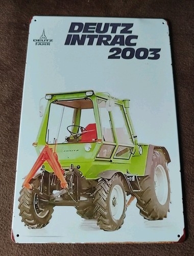 Blechschild deutz intrac 2003 - blechschild,