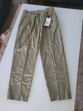 ZARA Damen Woman Hose Stoffhose Gr S 36 Khaki Neu Mit Etikett