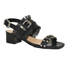 XYXYX Damen Leder Sandaletten