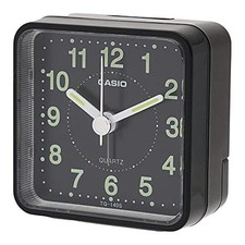 CASIO Wecker Analog Reiseuhr Klein Schwarz TQ-140S-1JF AA Batterie