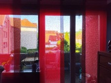 Schiebegardine "Desiré" 60 x 245 cm – Rot & Schwarz – Top Zustand