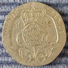 Münze, Großbritannien, 20 Pence, 1985, Elizabeth II