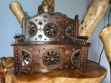 Miniaturbank Eiche französische bretonische Eiche mit Klappdeckel