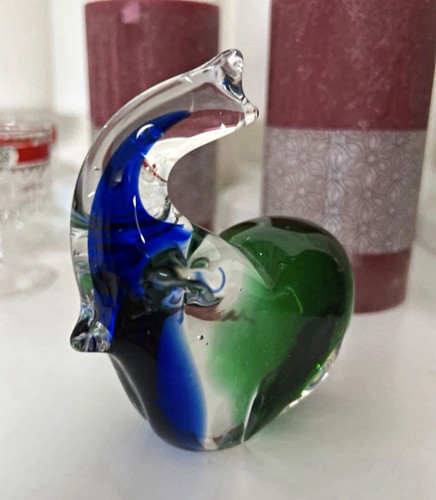Briefbeschwerer glas elefant - briefbeschwerer,