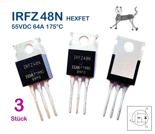 Irfz48n channel - irfz48n, stück)