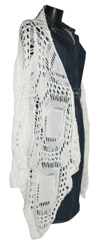 Ogo offener häkel cardigan - offener, häkel-cardigan
