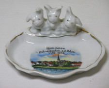 600 Jahre Hohenstaafen a.d. Oder 1356 - 1956 Andenkenporzellan C.W. & Co.