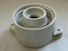 VEB alte Keramik Fassung E 27 Werkstattlampe Fabriklampe Lampe DDR Hoflampe 60W