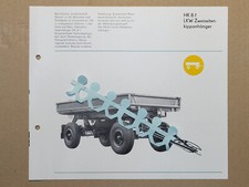 LKW 2-Seiten Kippanhänger HK 8-1 Kopie Werbung Anhänger DDR 1960er/1970er Jahre