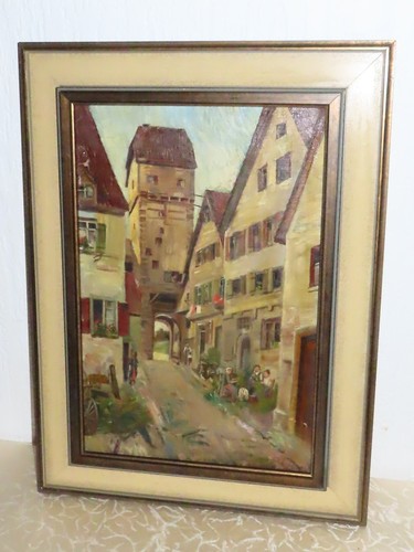 Gemälde stadtansicht - gemälde,