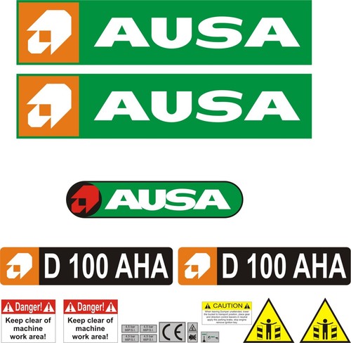 Ausa d100 aha dumper - dumper, aufkleber