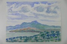 Wilhelm Klußmann Aquarell 1992 sig. 36x48cm N-1213