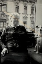 orig. Foto Hund Dame Frau