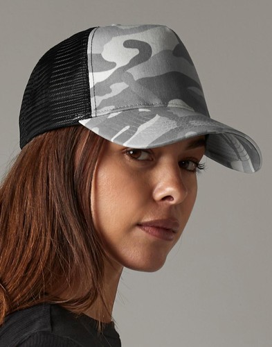 Camo snapback trucker cap - camo,