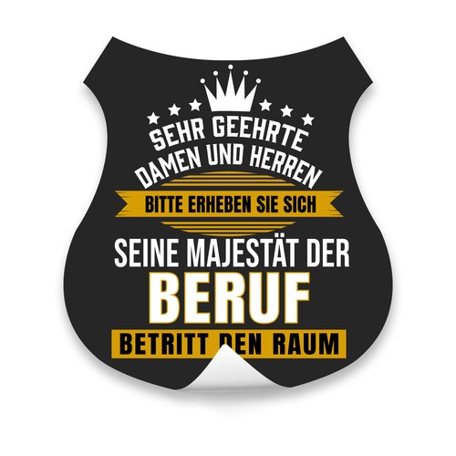 Aufkleber beruf fun sticker - beruf,