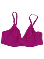 Rosa Faia Rippstrick Bralette BH Damen 80C Pink Reißverschluss Sport