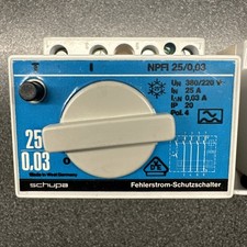 FI - Fehlerstrom Schutzschalter schupa NPFI 25/0,03 380/220V 25A 4-Pol