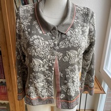 Eva & Claudi Designer Strick Jacke Cardigan Gr.L-XL Grau Lagenlook Top Zustand