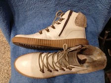 gefütterte Leder Stiefel