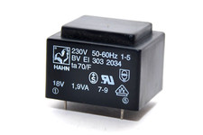 Print-Trafo / Transformator Hahn BV EI 303 2034, prim 230 V / sek 18 V / 1.9 VA