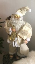 HOhoho...Deko-Figur Weihnachtsmann mit Dekoration 80 cm creme Weihnachten Fest 