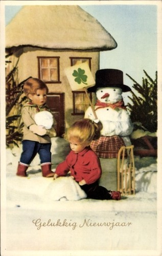 Glückwunsch neujahr - ak,
