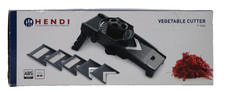HENDI Mandoline, V-Shape, Gemüseschneider, Pommesmesser, 5 Messereinsätze