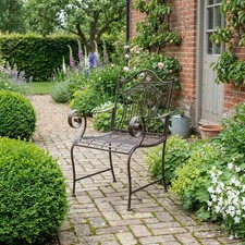 Gartenstuhl Eisen braun