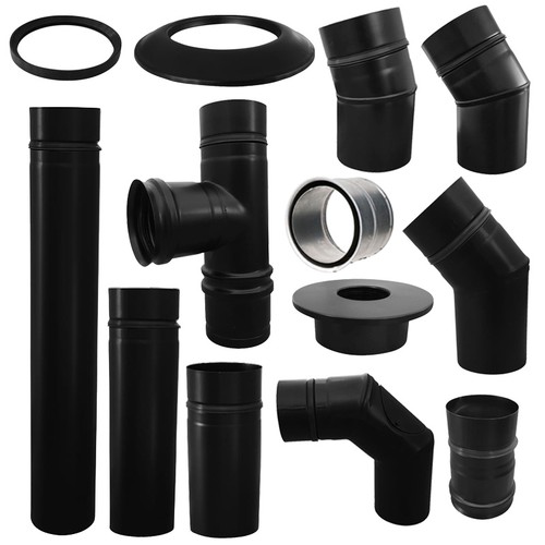 Ofenrohr pellet schwarz - pellet,