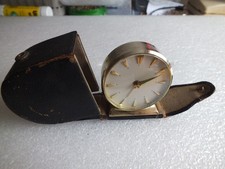 Vintage alter - Mini - Reisewecker mit Etui von RHEINFELDEN - MG 54