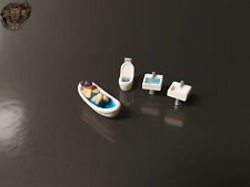 1/87 Badewanne Frau Figur Waschbecken Wc Klo Toilette Set Badezimmer H0 HO 