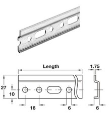2 x Küchenschrankeinheit Hängeschiene Wandhalterung Kleiderbügel 2032mm