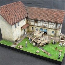 Normandy Bauernhaus Laser Cut Bausatz 1:35 - Modellbau Diorama
