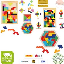 Montessori Holzpuzzle 3 in 1
