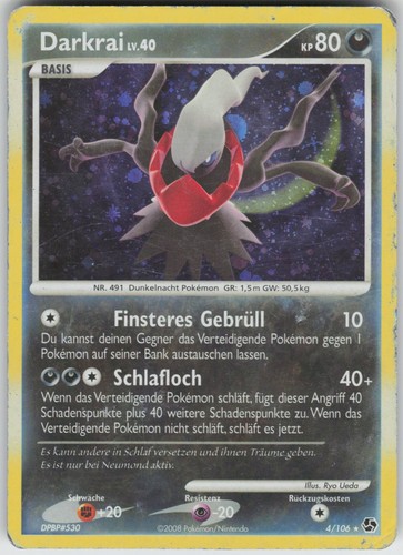 Darkrai holo great - darkrai,
