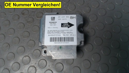 Steuergerät airbag opel - opel, astra