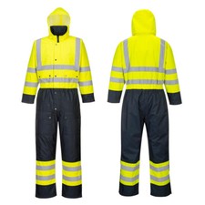 Hi-Vis Winteroverall Portwest gelb Warnschutz Overall Anzug Größe wählbar