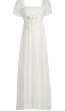 Umstandsbrautkleid Hochzeitskleid Empire Stil Gr.48