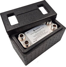 SANITLINE Plattenwärmetauscher 50-205kW 1" ISOLIERUNG Edelstahl Wärmetauscher