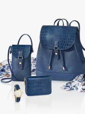 Damen Accessoire Geschenk Set 5-tlg. Rucksack,Handytasche, Armbanduhr ,Geldbörse