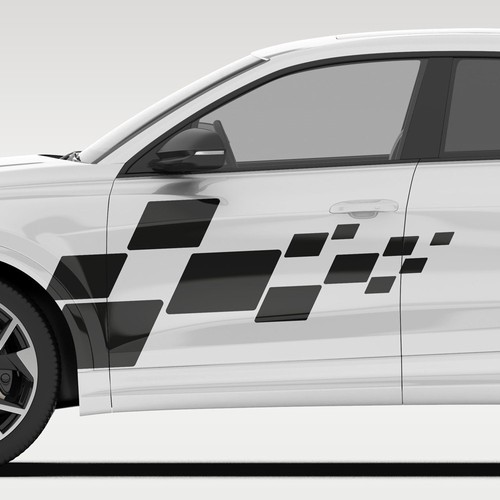 Rennflagge autoaufkleber dekor - autoaufkleber,