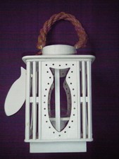 NEU  Trendige     Laterne     Holz + Seil  26 x 16 cm (HxB)  maritime Dekoration