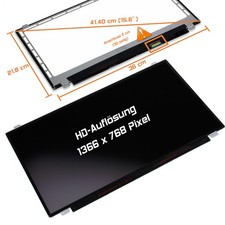15,6" LED Display matt passend