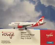 Herpa Wings 1:500  Airbus A319 Air Canada Rouge C-GSJB  538701  Modellairport500