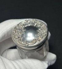 kleine Jugendstil Dose Glas &