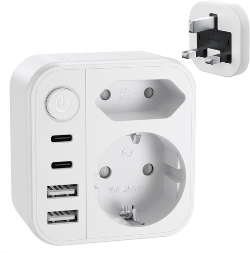 Reiseadapter mit schalter - reiseadapter,